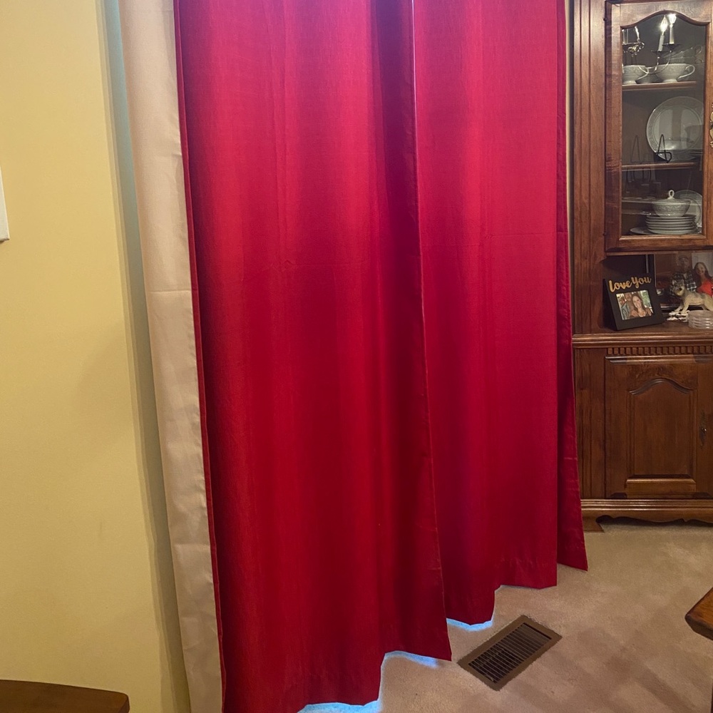 Curtain panels (2) ❤️ 42” x 84”